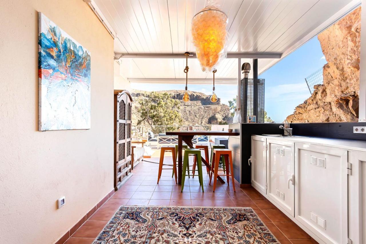 Rivera Del Puerto Luxury Penthouse With Great Terrace And Sea View Puerto De Mogan Exteriér fotografie