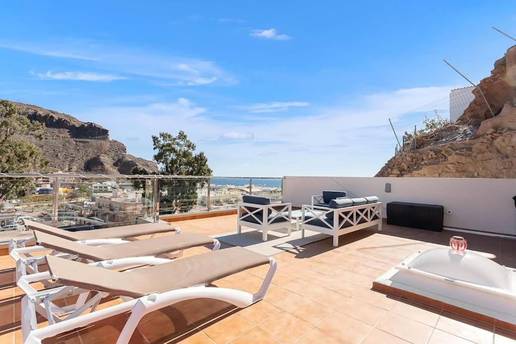 Rivera Del Puerto Luxury Penthouse With Great Terrace And Sea View Puerto De Mogan Exteriér fotografie