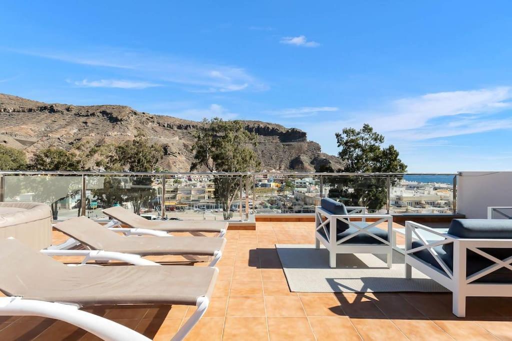 Rivera Del Puerto Luxury Penthouse With Great Terrace And Sea View Puerto De Mogan Exteriér fotografie